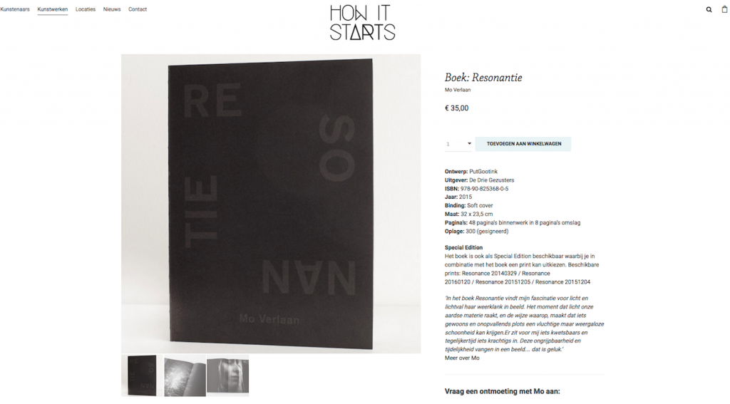 Book Resonantie/Resonance for sale
