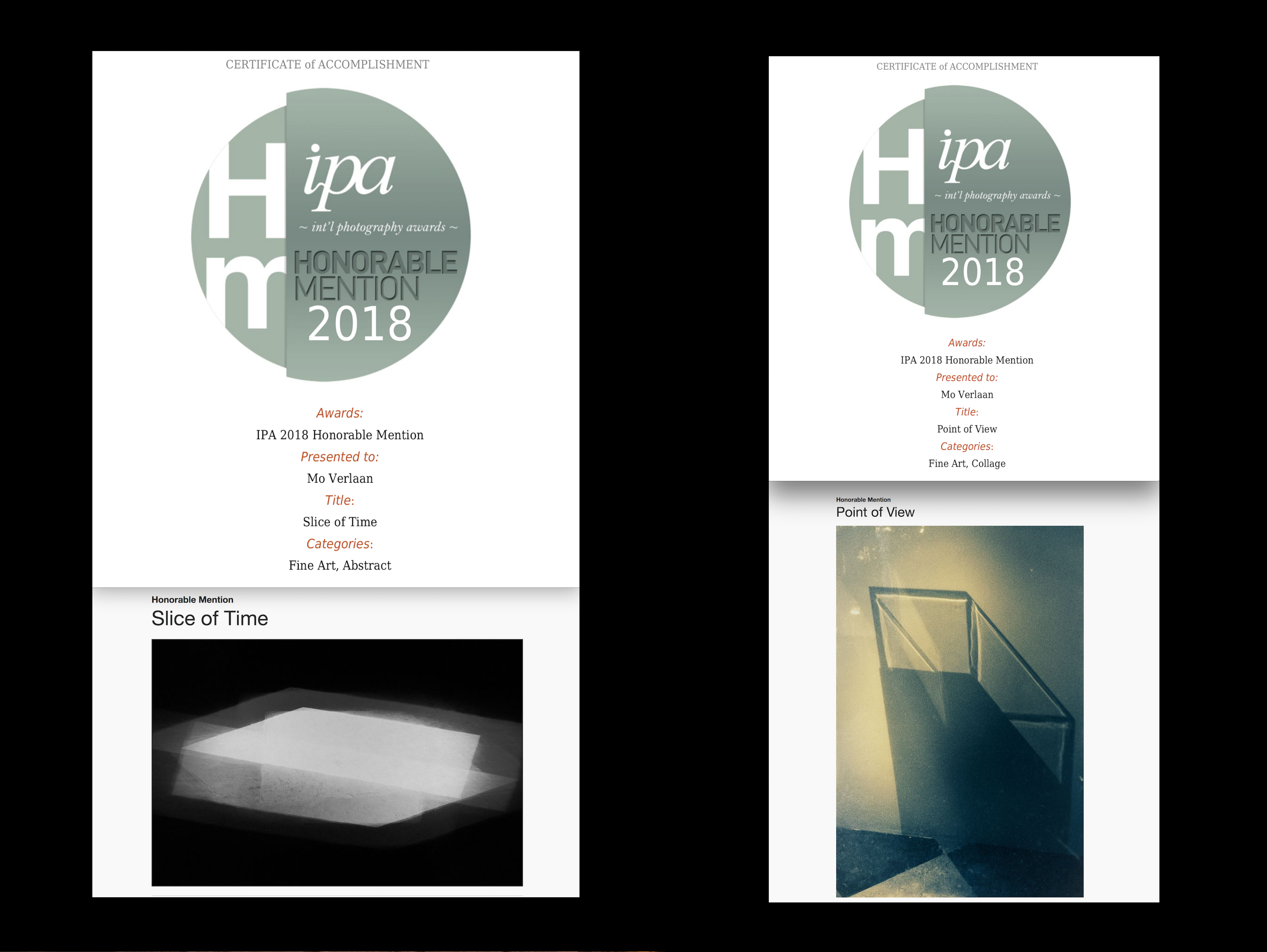 Honorable Mentions IPA 2018